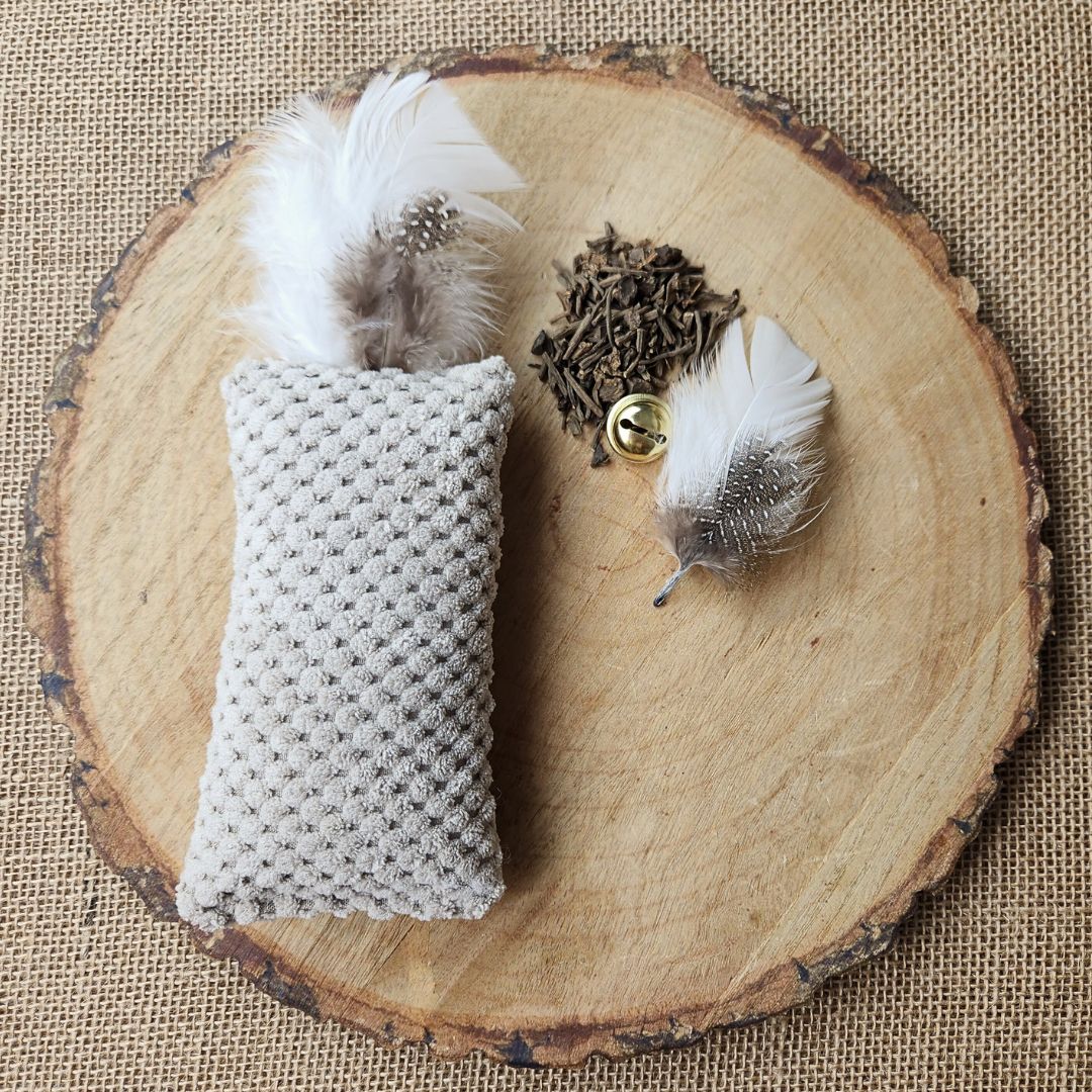 Joujou pour chat - Velours nid d'abeille