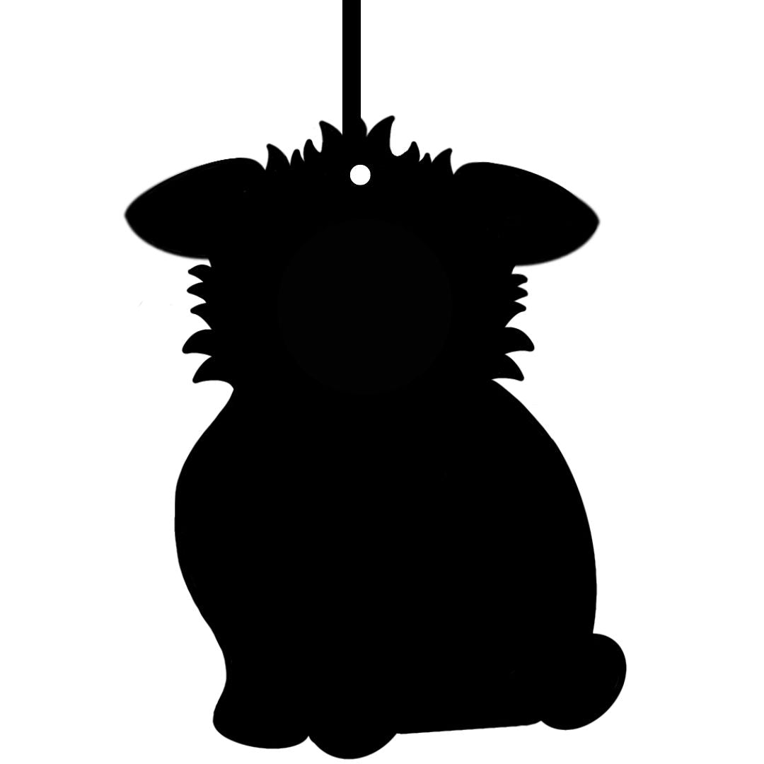 Suspension lapin - Bois foncé