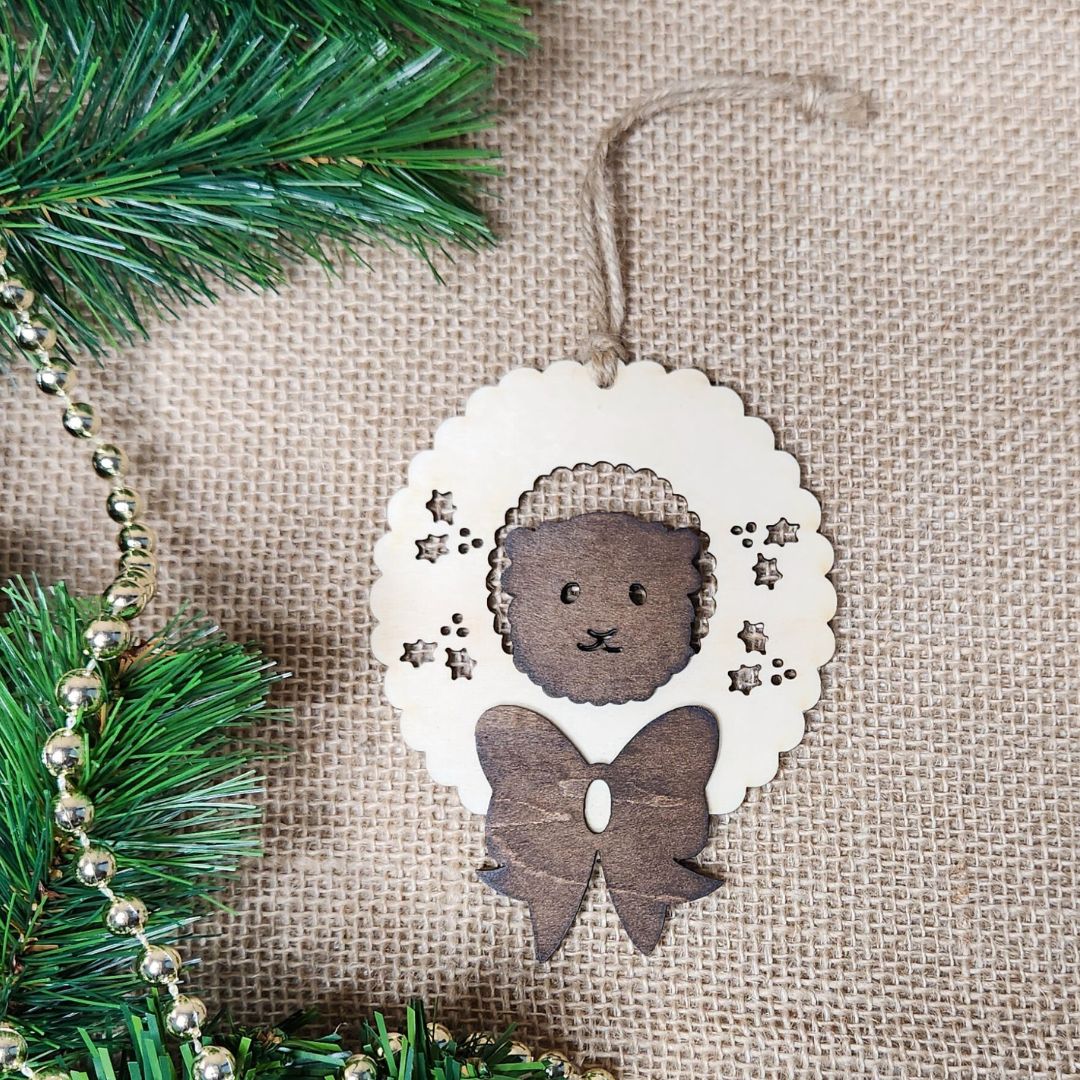 Suspension de Noël en bois - Chon