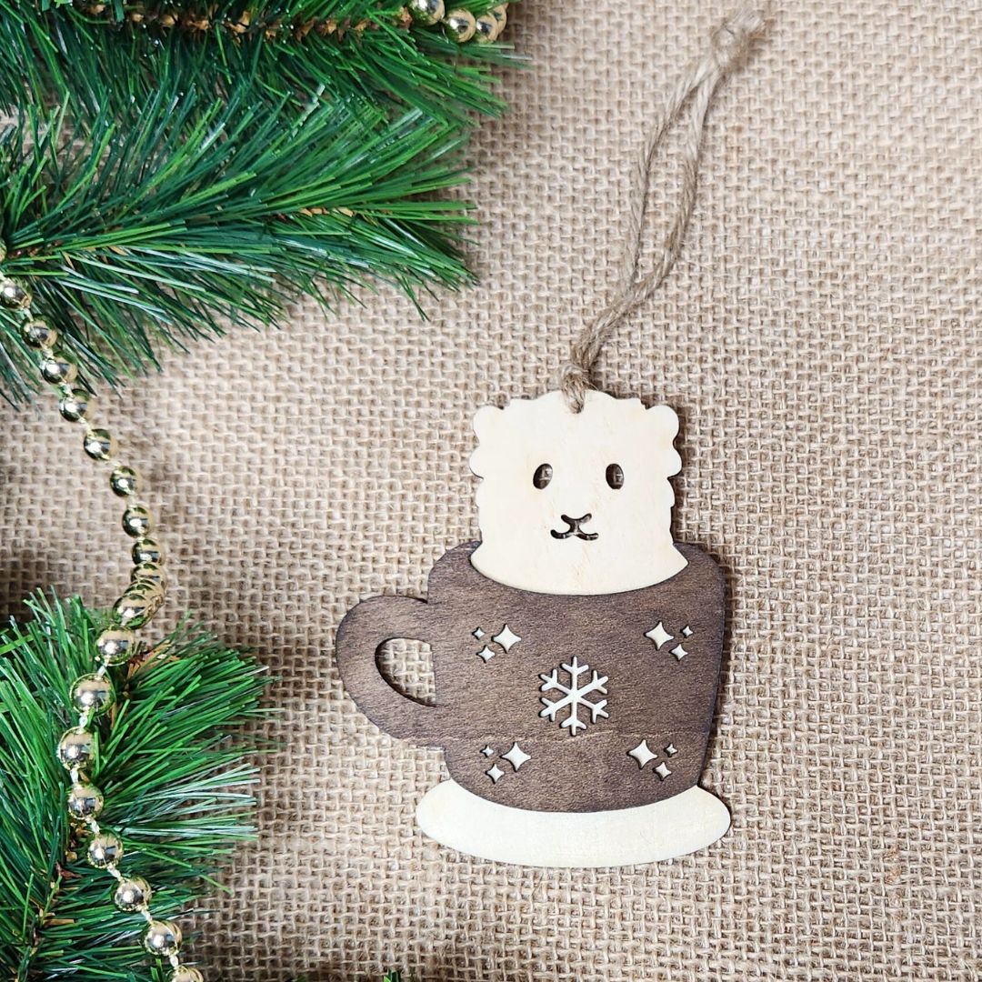 Suspension de Noël en bois - Chon