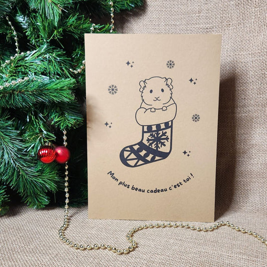 Affiche kraft A4 Noël chon - Illustration au choix