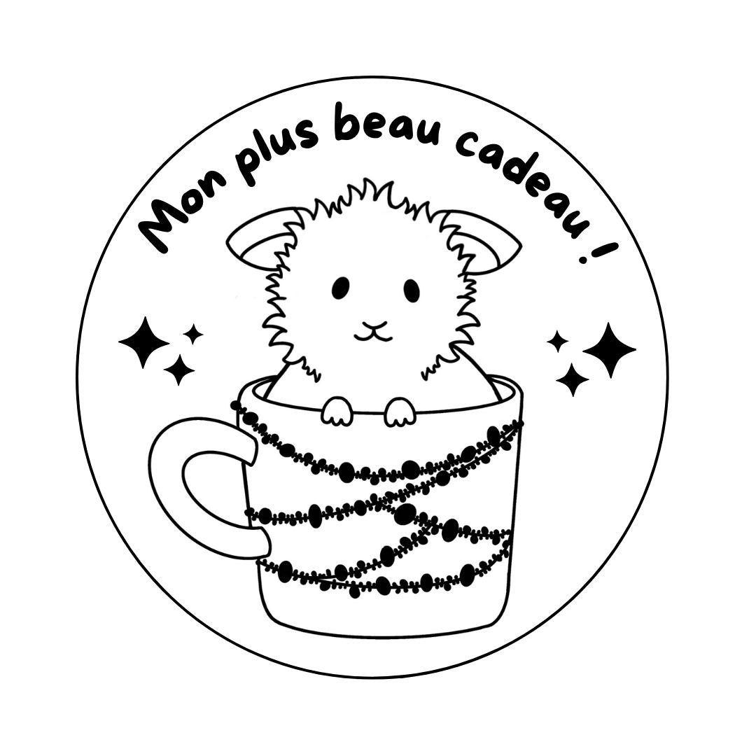Magnet Noël Lapin - Gravure au choix