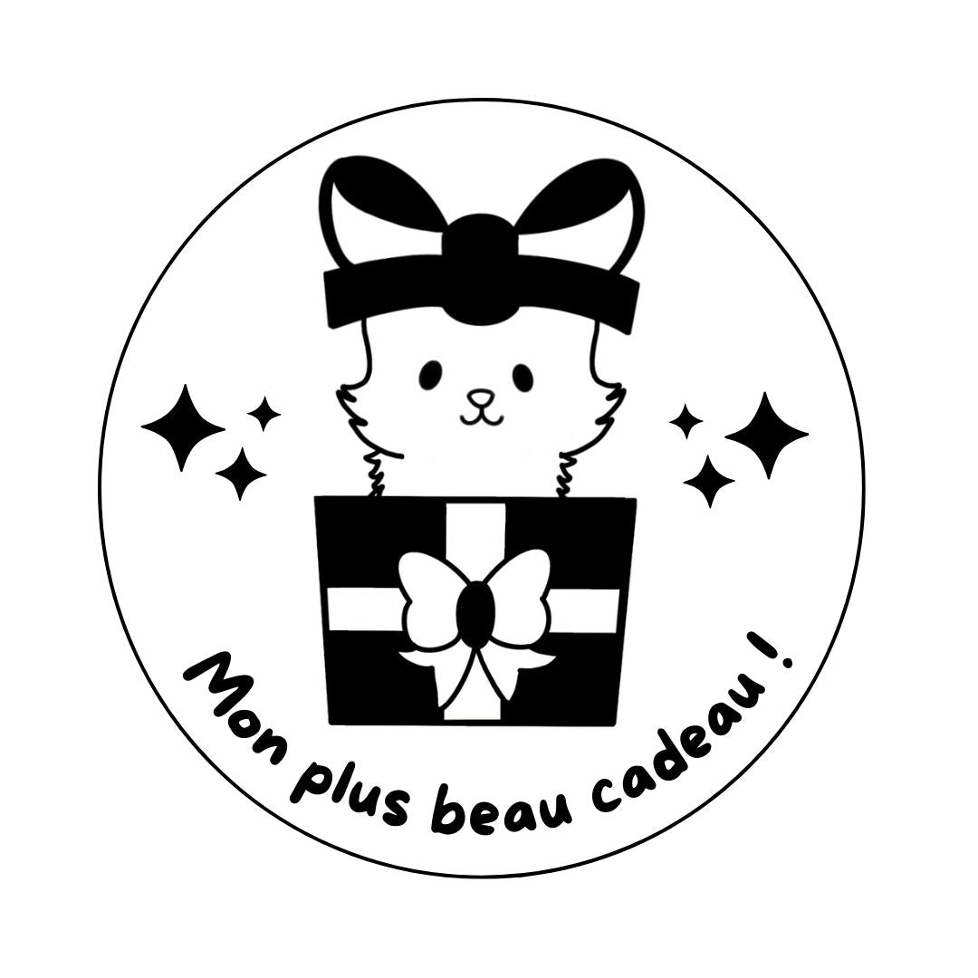 Magnet Noël chat - Gravure au choix