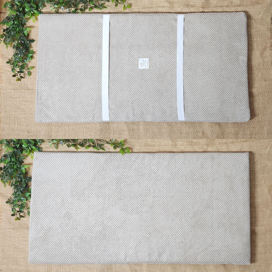 Kikkerkussen in eucalyptus fluweel WATERPROOF