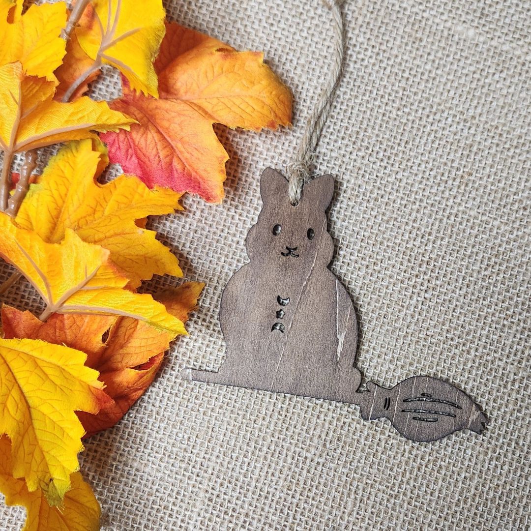 Suspensions Halloween Lapin - Bois clair ou foncé
