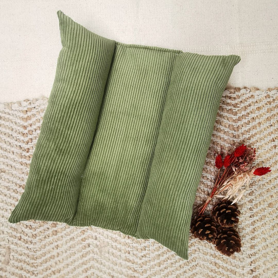 Coussin Grenouille Imperméable SOLO - Velours Côtelé