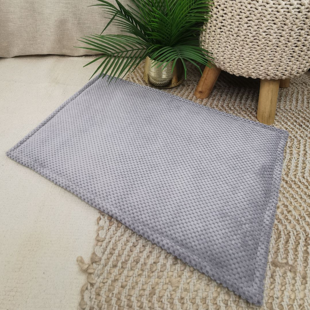 IMPERMEABLE floor mat in beige wool - MEDIUM SIZE