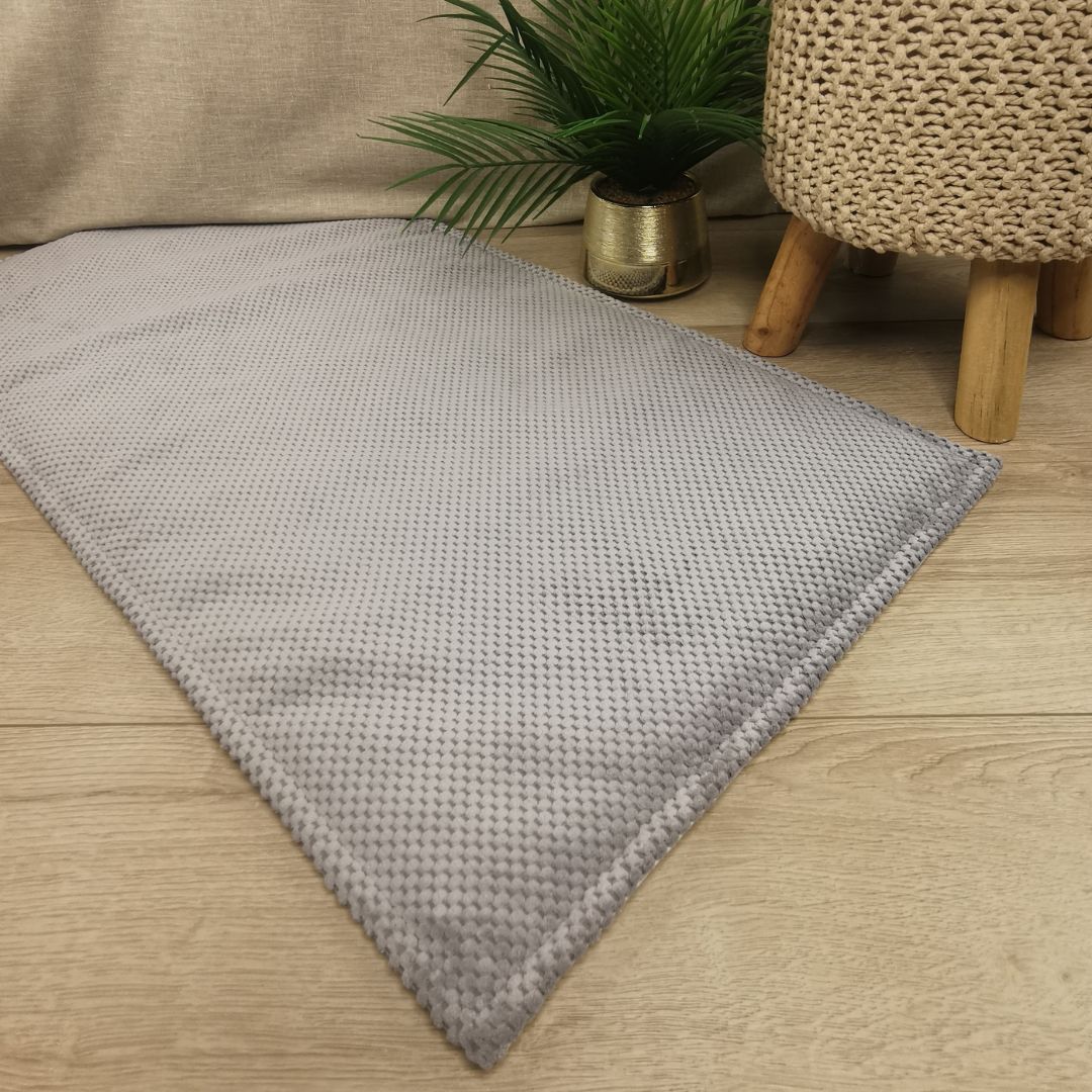 IMPERMEABLE floor mat in beige wool - MEDIUM SIZE