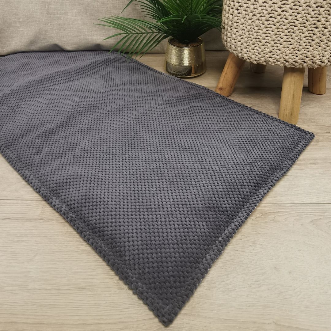 IMPERMEABLE floor mat in beige wool - MEDIUM SIZE