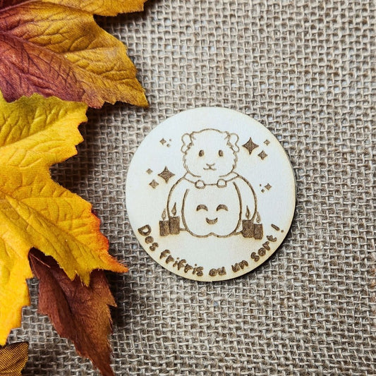 Magnet d'Halloween chon - Gravure au choix