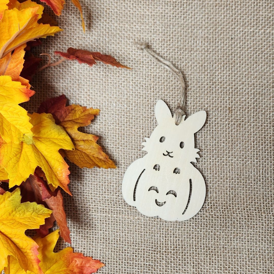 Suspensions Halloween Lapin - Bois clair ou foncé