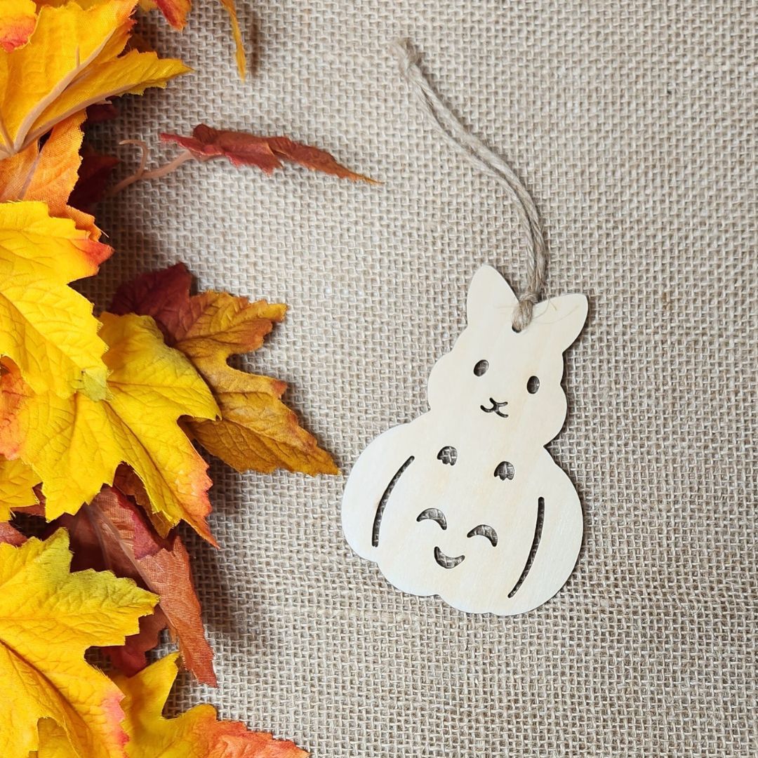 Suspensions Halloween Lapin - Bois clair ou foncé