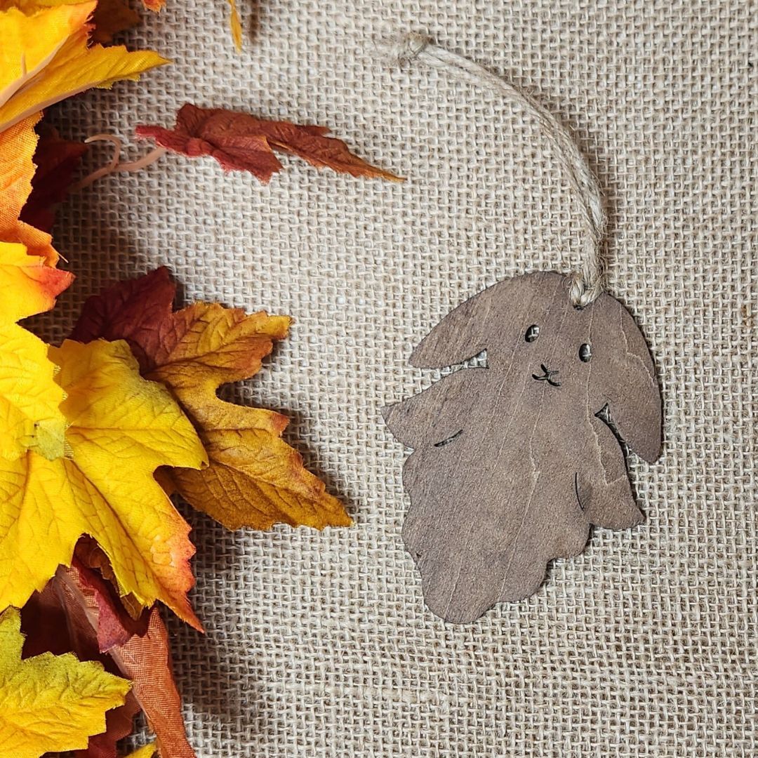 Suspensions Halloween Lapin - Bois clair ou foncé