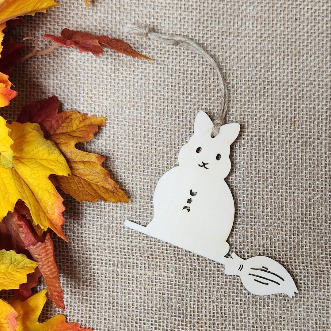 Suspensions Halloween Lapin - Bois clair ou foncé