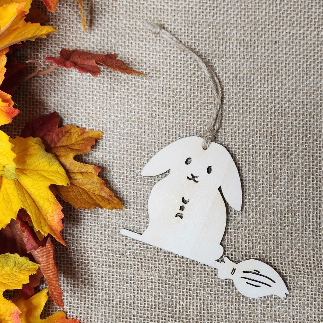Suspensions Halloween Lapin - Bois clair ou foncé