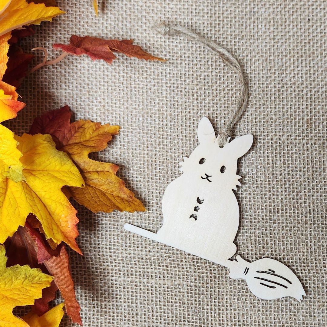 Suspensions Halloween Lapin - Bois clair ou foncé