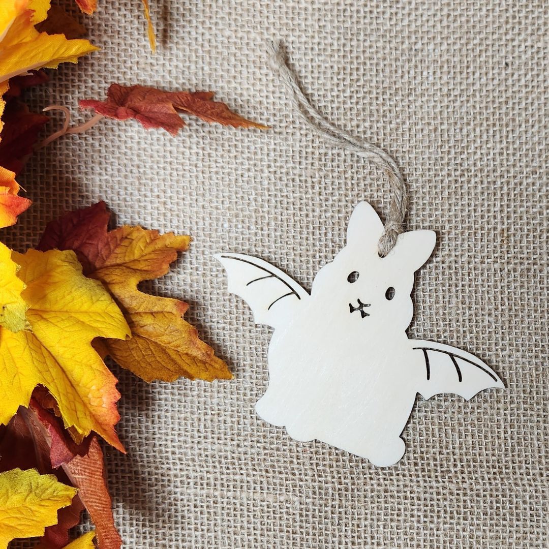 Suspensions Halloween Lapin - Bois clair ou foncé