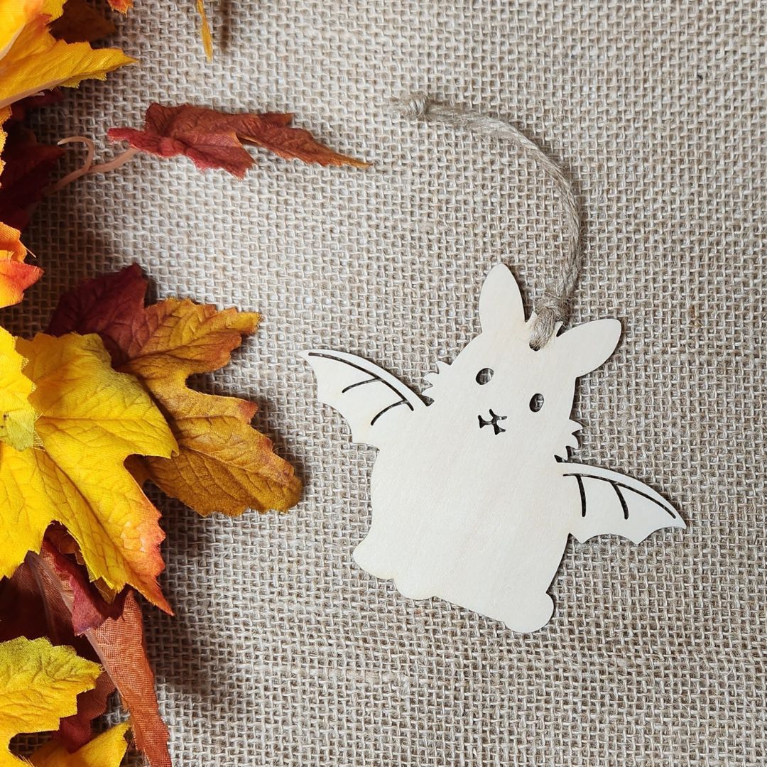 Suspensions Halloween Lapin - Bois clair ou foncé