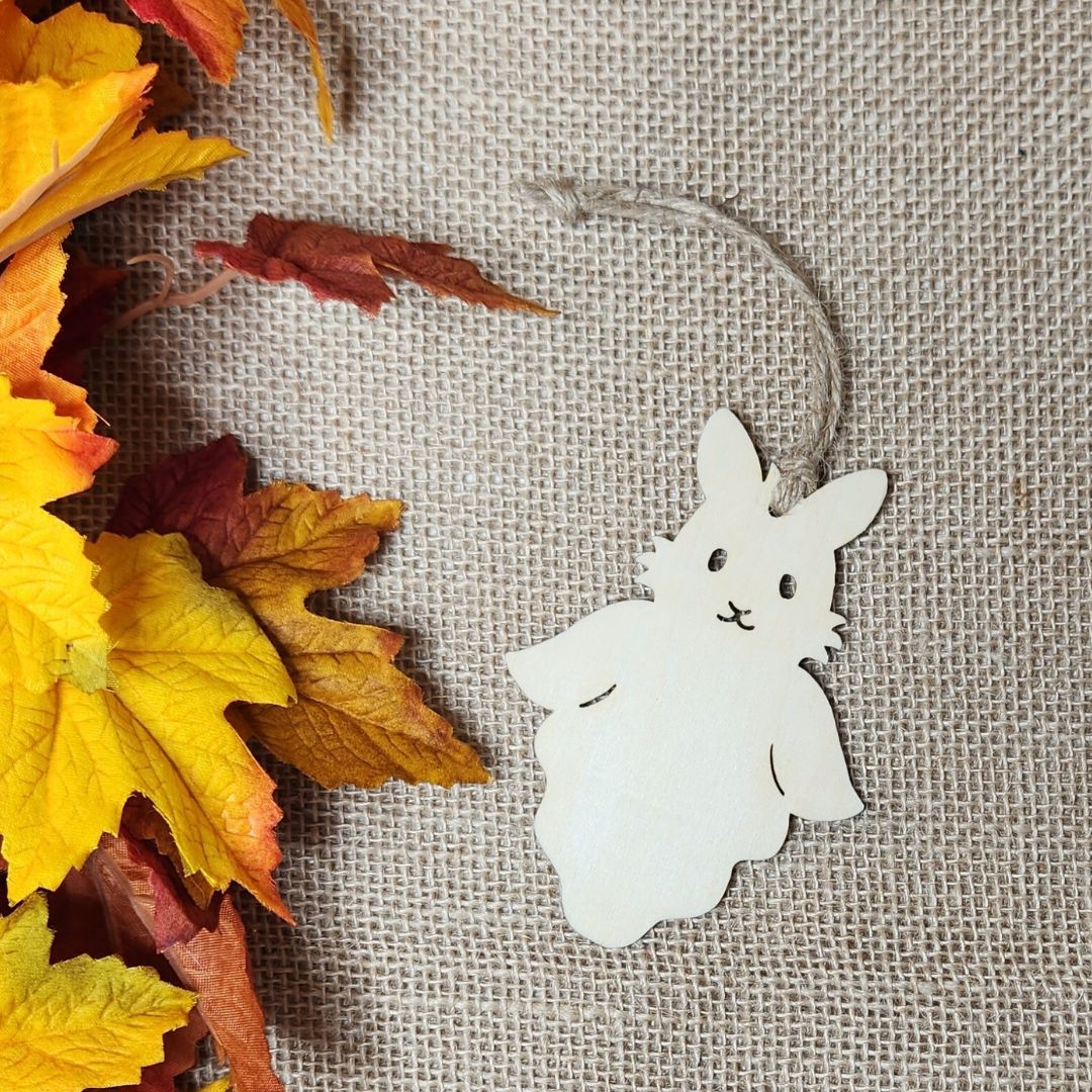 Suspensions Halloween Lapin - Bois clair ou foncé