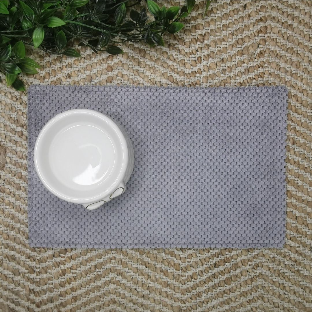 Waterproof Cat Bowl Mat - Thread Embroidered