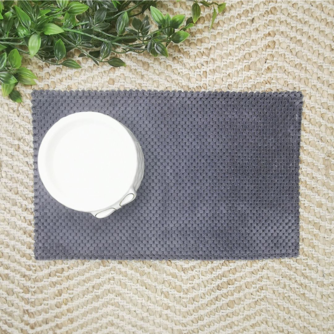 Waterproof Cat Bowl Mat - Thread Embroidered