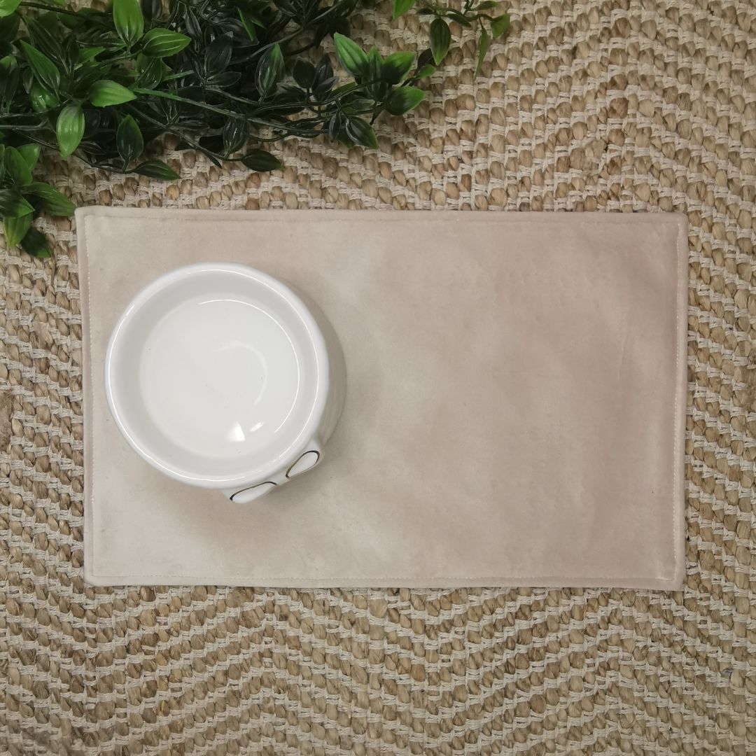 Waterproof Cat Bowl Mat - Thread Embroidered
