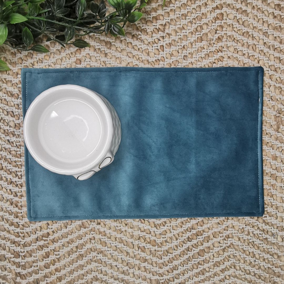 Waterproof Cat Bowl Mat - Thread Embroidered