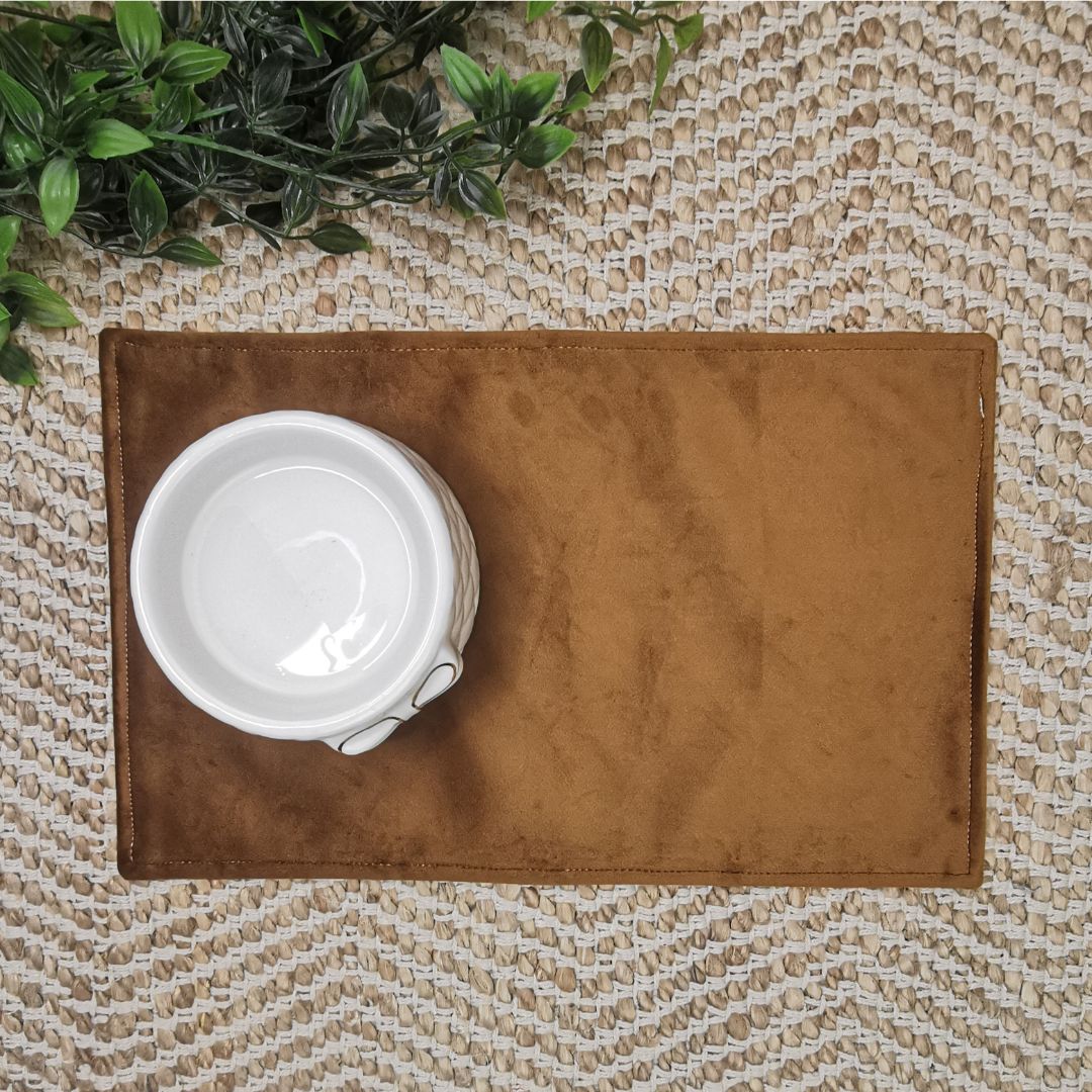 Waterproof Cat Bowl Mat - Thread Embroidered