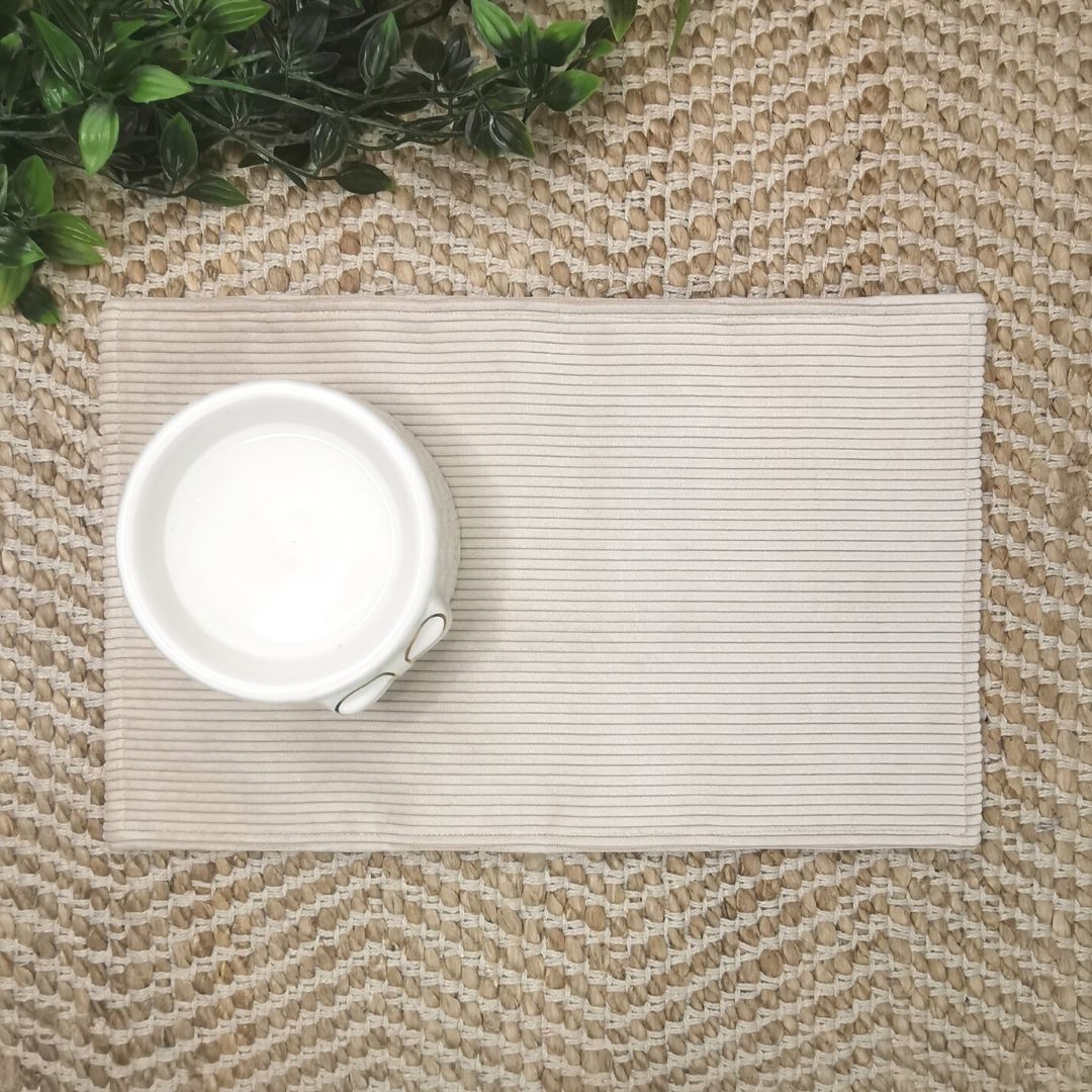 Waterproof Cat Bowl Mat - Thread Embroidered
