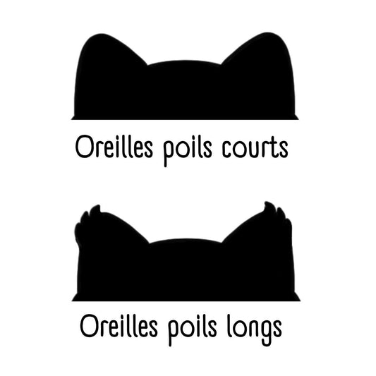 Affiche en bois - Initiale Chat