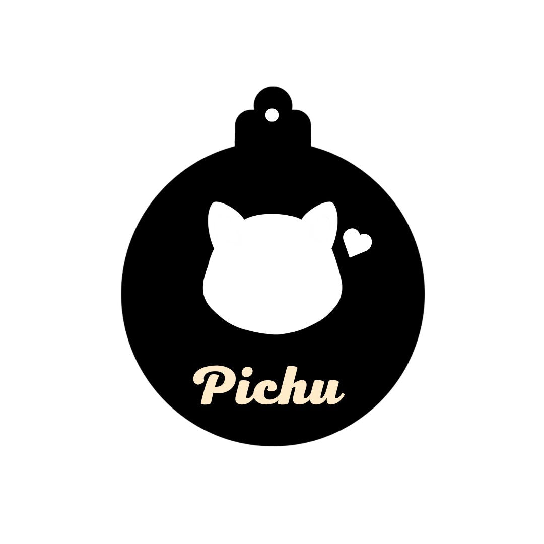 Suspension Chien Noël en bois - Personnalisée (Plusieurs options)