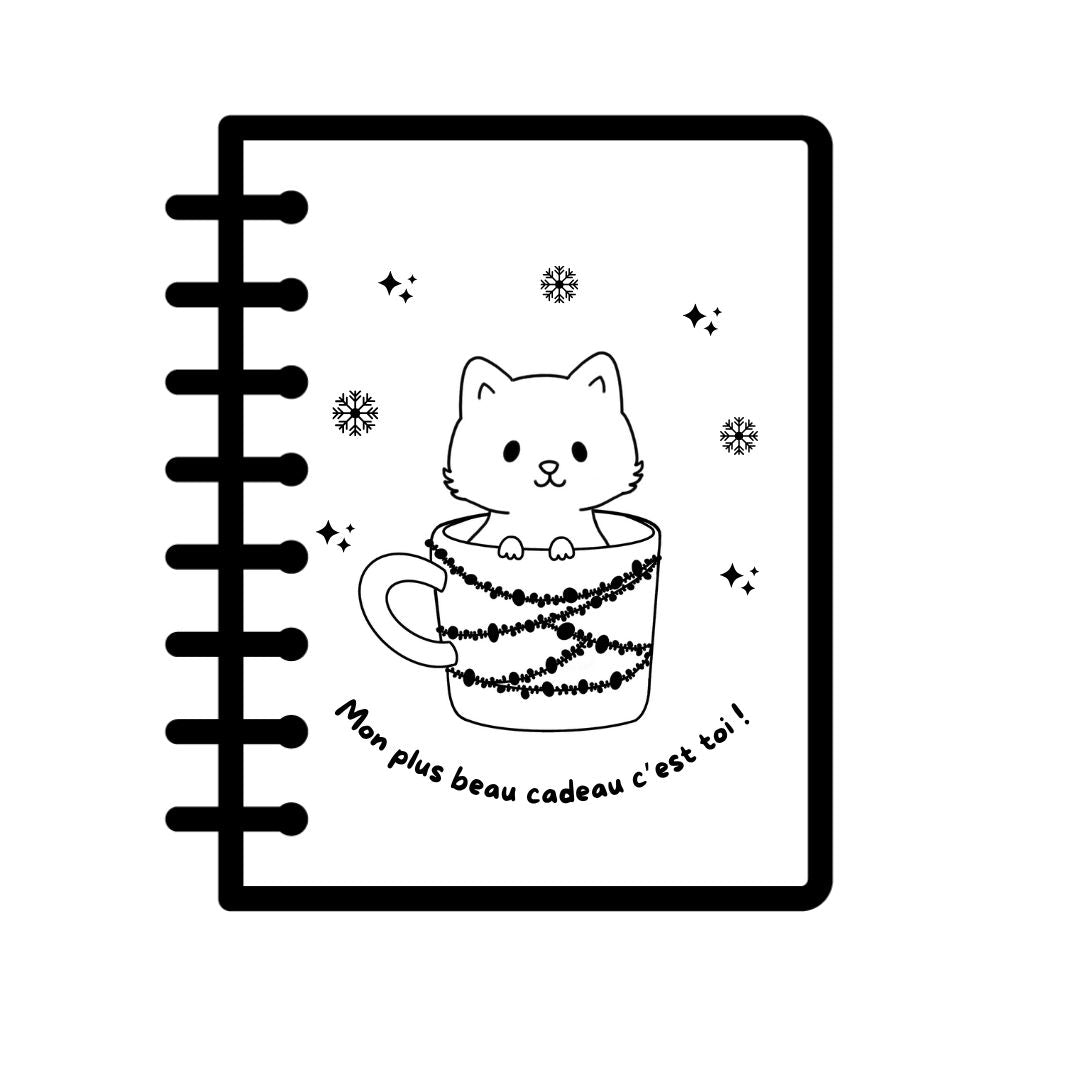 Cahier KRAFT gravé - CHAT