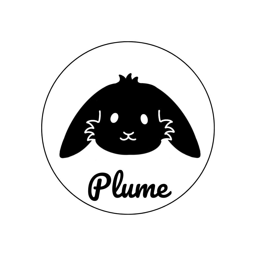Suspension ronde lapin - Personnalisée (Bois clair)