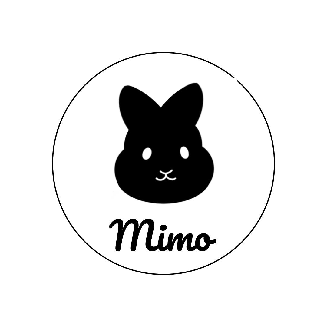 Suspension ronde lapin - Personnalisée (Bois clair)