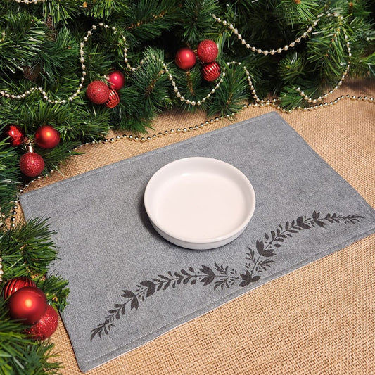 Waterproof Cat Bowl Mat - Thread Embroidered