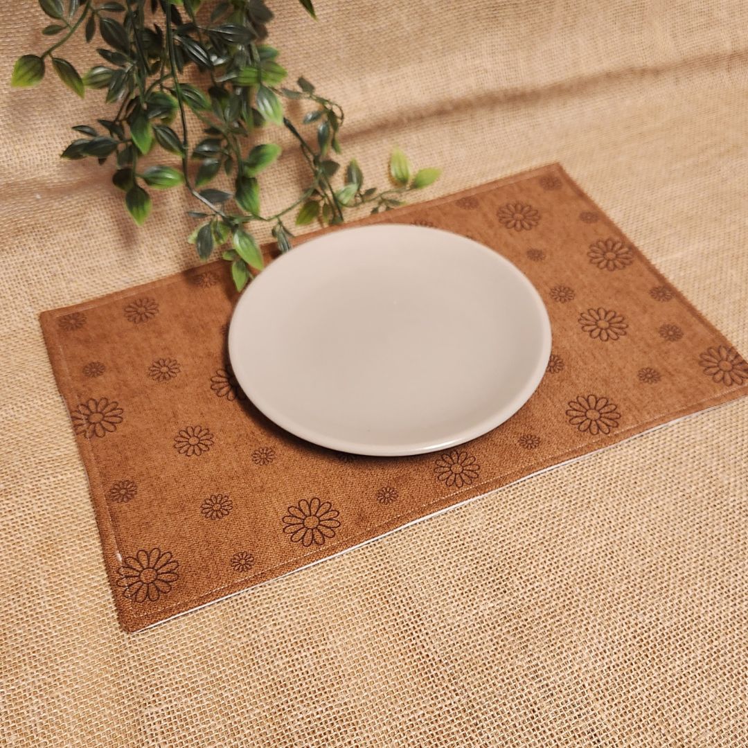 Waterproof Cat Bowl Mat - Thread Embroidered