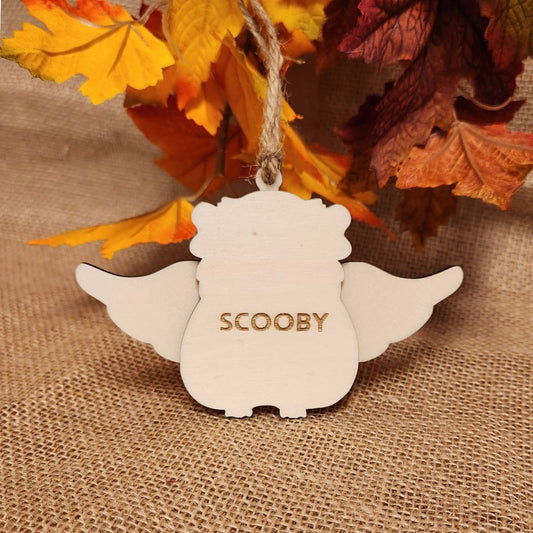 Suspension "ANGE" đïž -  Cochon d'inde + Gravure personnalisĂ©e