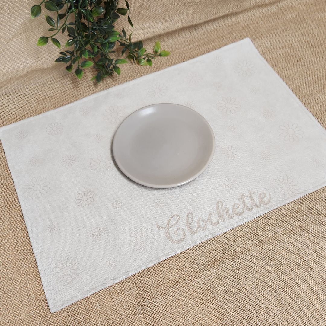 Waterproof Cat Bowl Mat - Thread Embroidered