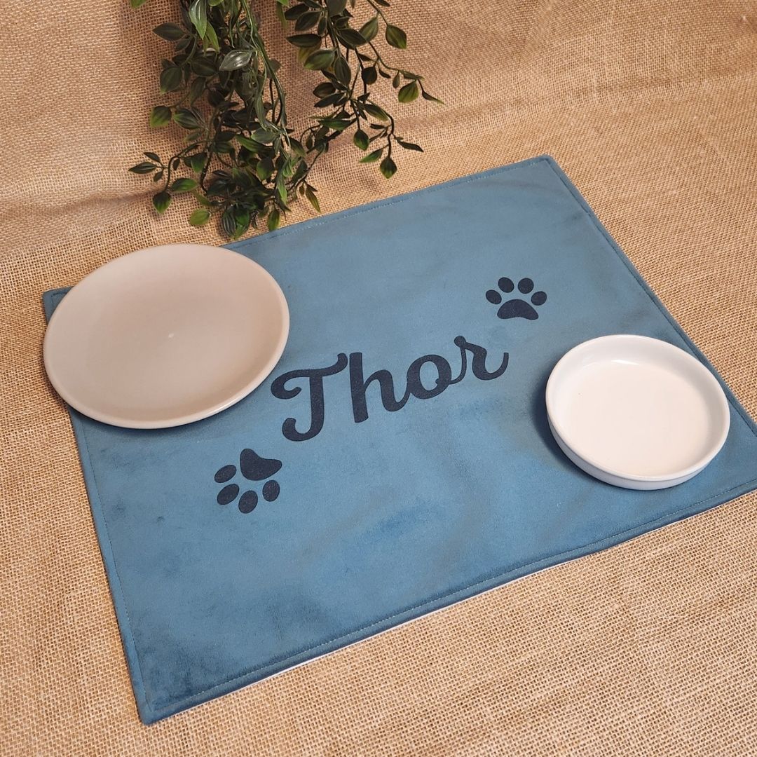 Tapis à gamelle IMPERMEABLE - Velours lisse