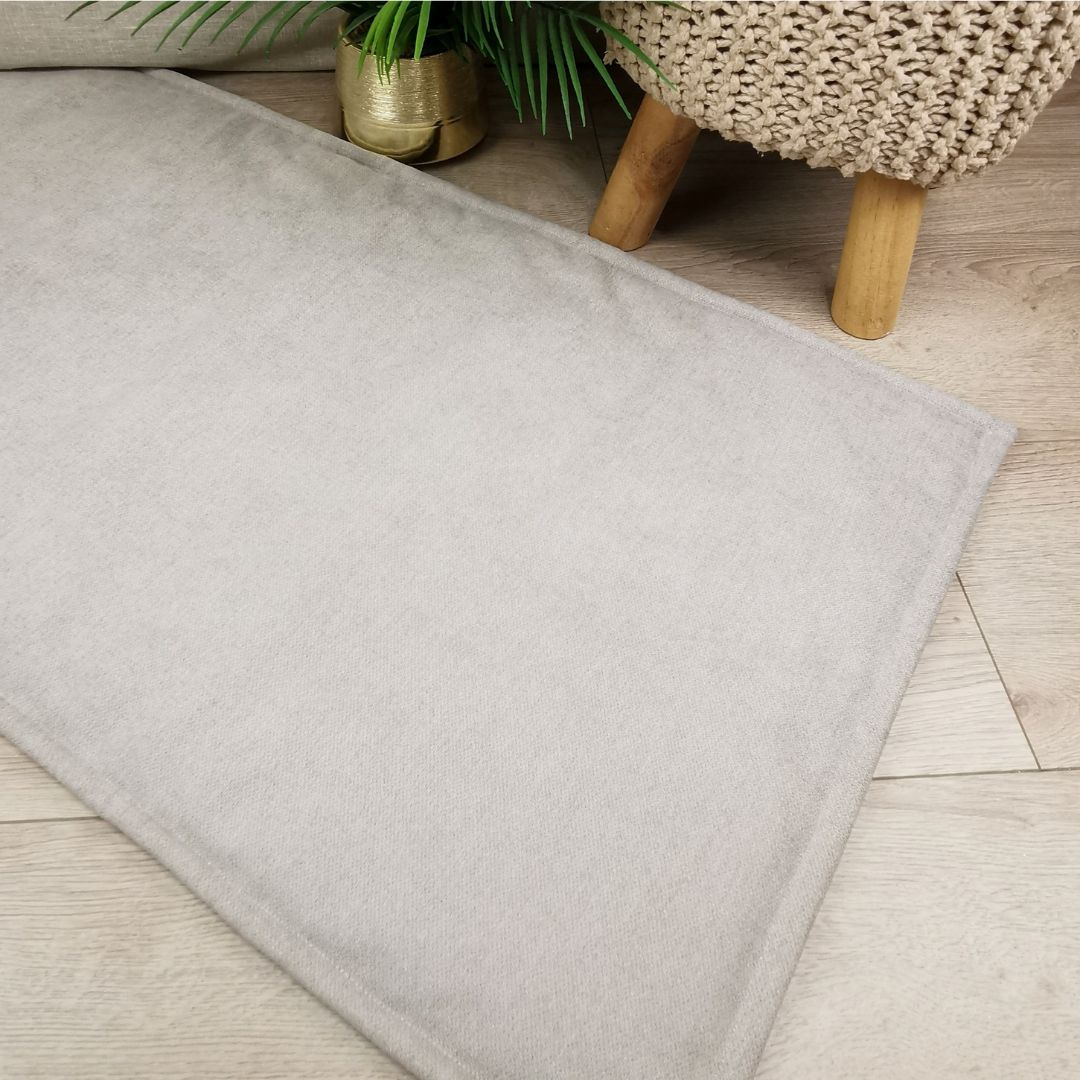 IMPERMEABLE floor mat in beige wool - MEDIUM SIZE