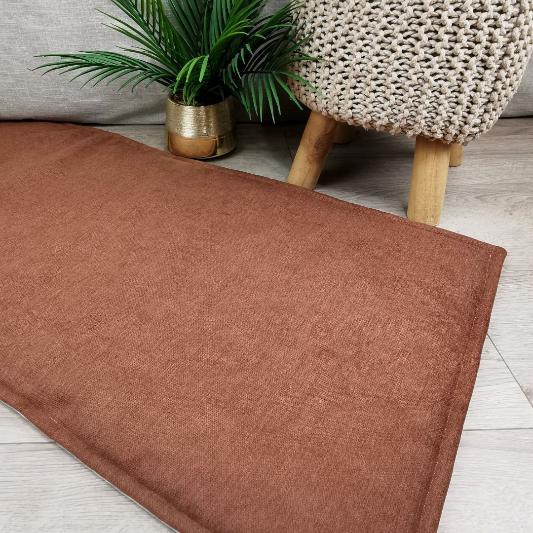 IMPERMEABLE floor mat in beige wool - MEDIUM SIZE