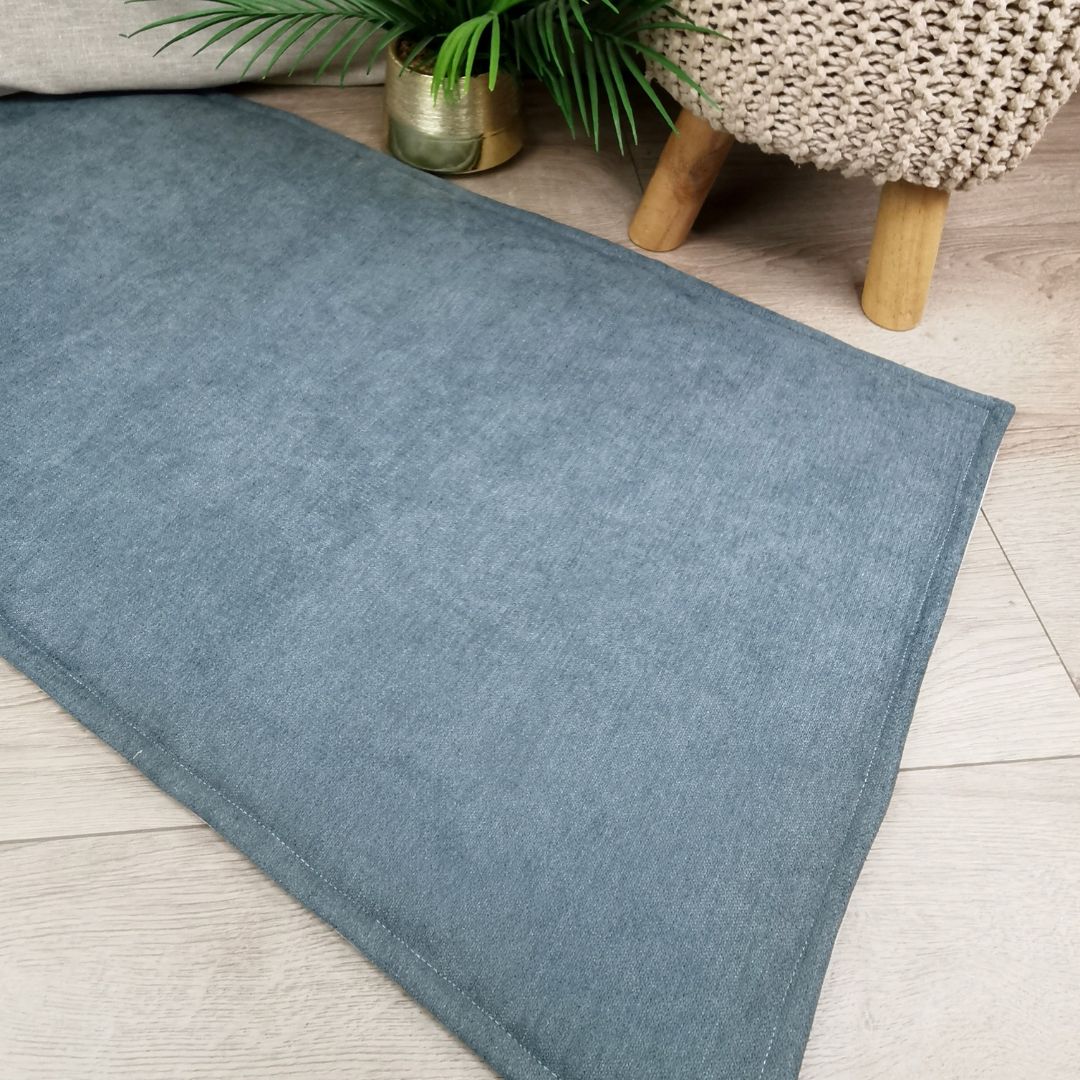 IMPERMEABLE floor mat in beige wool - MEDIUM SIZE