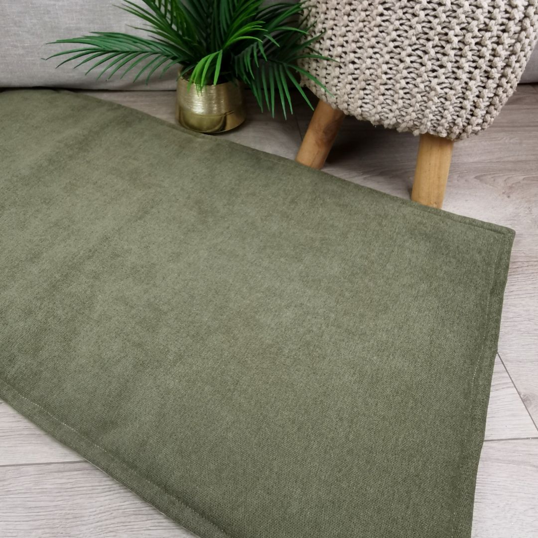IMPERMEABLE floor mat in beige wool - MEDIUM SIZE