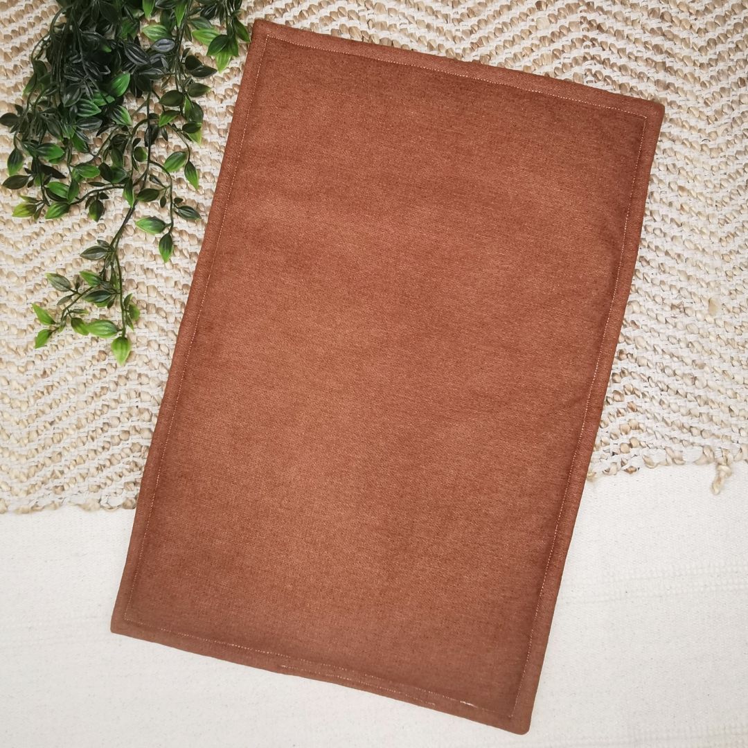IMPERMEABLE floor mat in beige wool - MEDIUM SIZE