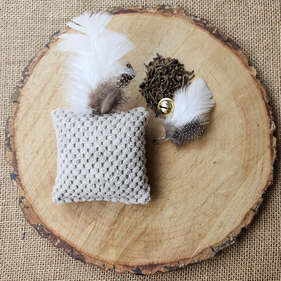 Joujou pour chat - Velours nid d'abeille