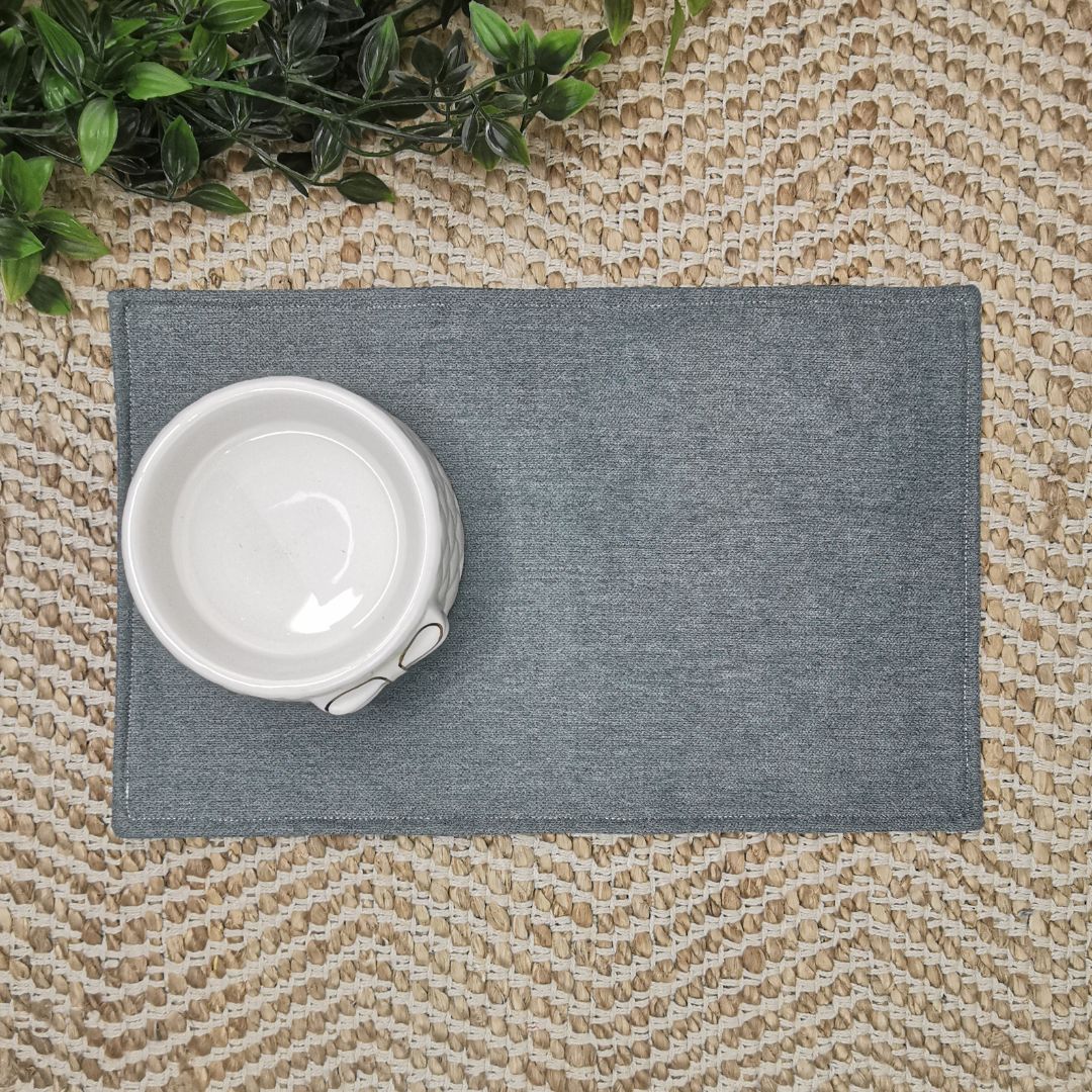 Waterproof Cat Bowl Mat - Thread Embroidered