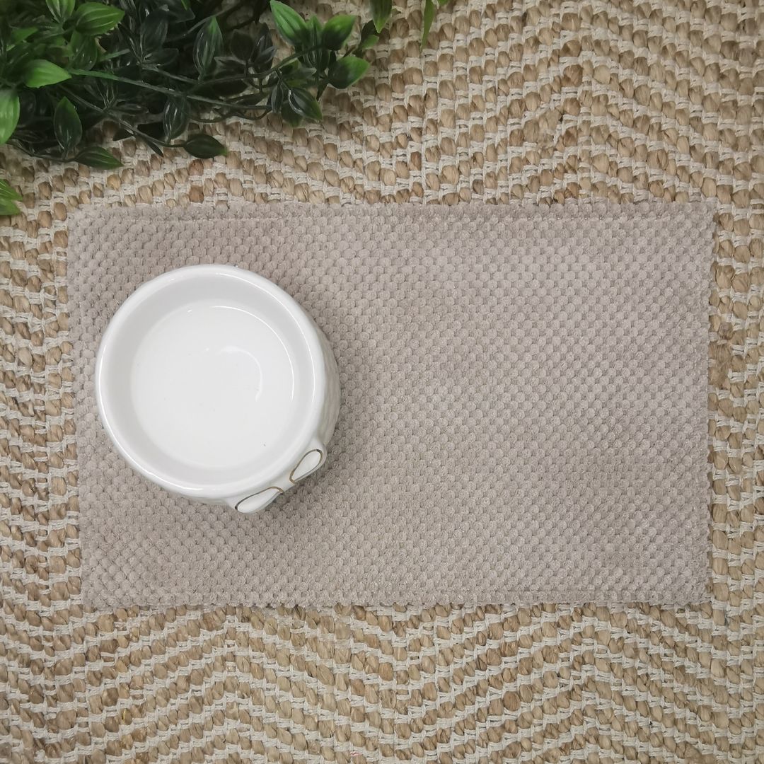 Waterproof Cat Bowl Mat - Thread Embroidered