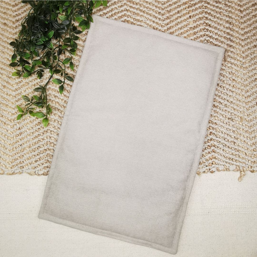 IMPERMEABLE floor mat in beige wool - MEDIUM SIZE