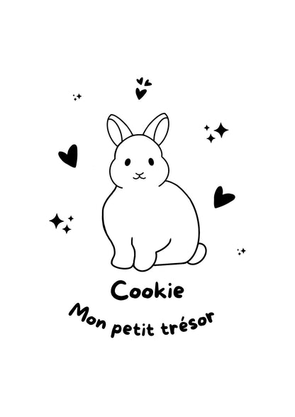 Pochette à livre - Gravure à thème