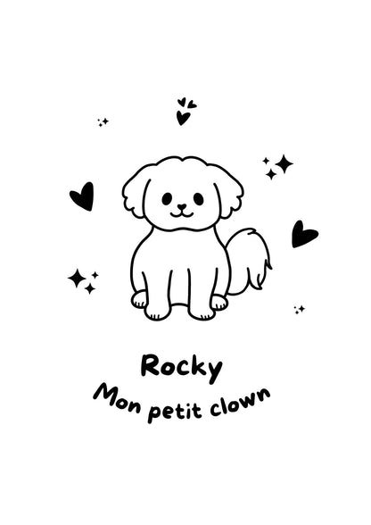 Pochette à livre - Gravure à thème